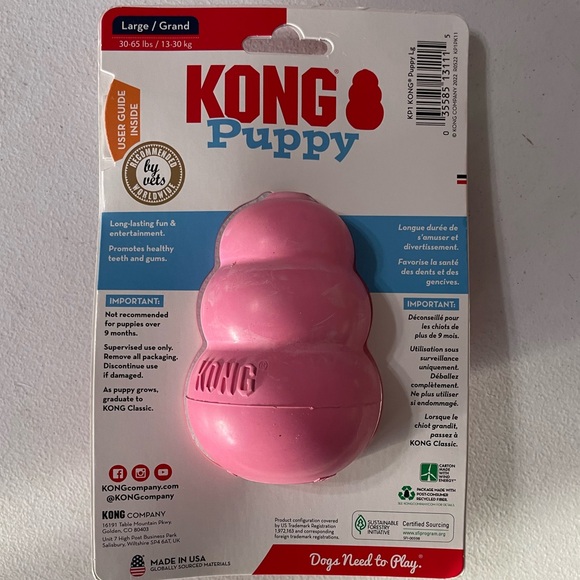 Puppy Kong: Teething Large Stuffable Dog Toy - Picture 2 of 2